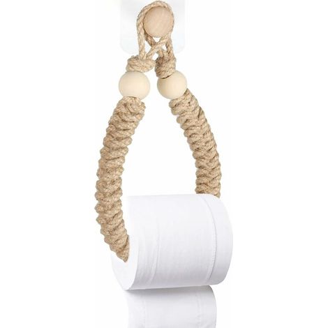 Porte Papier Toilette Auto Adhésif Porte-Rouleau de Papier Toilette Vintage Porte-Papier Salle de Bain Support de Rouleau de Serviette Toilette sans Perçage pour Salle de Bain Cuisine - 50 cm-1pc (1/5)