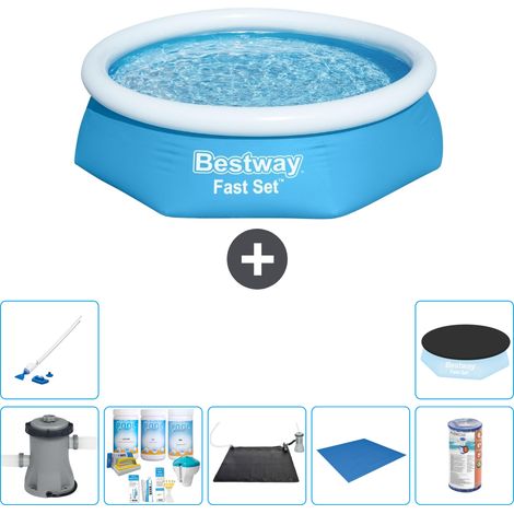 Bestway Piscina Bestway Fast Set Rotonda - 244x61 cm - 8-pezzi  S21397 (1/5)