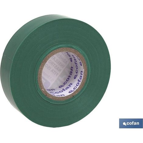 Isolierband 180 Mikrometer grün 19 mm x 20 Meter