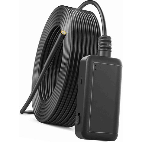 Endoscope industriel 5,5 mm avec caméra d'inspection WiFi intégrée, 6 LED, étanche IP67, compatible iOS et Android (1/5)