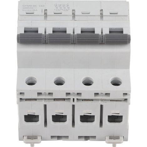 Disjoncteur miniature 4P 63A DC 1000V protection surcharge interrupteur pneumatique pour batterie moteur (1/5)