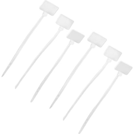 Câbles Autobloquants 250 Pièces 250 Clips en Nylon Blanc avec Étiquette pour Fils et Câbles Réseau, Usage Intérieur et Garage (1/5)