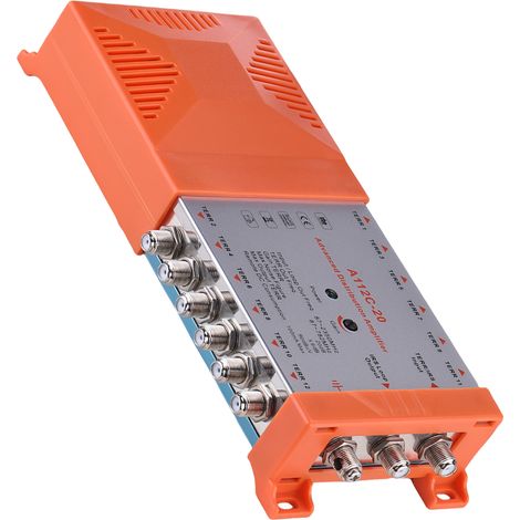 Amplificateur de distribution professionnel 12 canaux A112C-20 pour la distribution de la télévision et de la radio terrestres, usage intérieur, norme européenne 230 V (1/4)