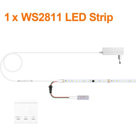 (1 bande, lumière chaude, 10 m) Bande LED adressable à effet d'eau courante (24 V CC) – Bande LED décorative à effet d'eau courante (1/5)