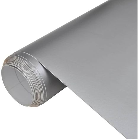 Films de voiture 2 pcs Argenté mat 100x150 cm (1/5)