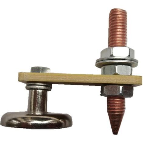 royaluxe-Pince de sol de soudage, tête d'aimant de travail des métaux accessoires d'outil de Support de plaque métallique magnétique pinces de stabilité de soudage de queue de cuivre