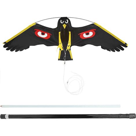 Épouvantail cerf-volant anti-oiseaux pour jardin, potager et champ, outil de protection des cultures avec perche télescopique de 7 mètres, dissuasion efficace des volatiles. (1/5)