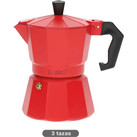 Cafetera Kalossi 3 tazas Rojo GSC 400010009 (1/5)