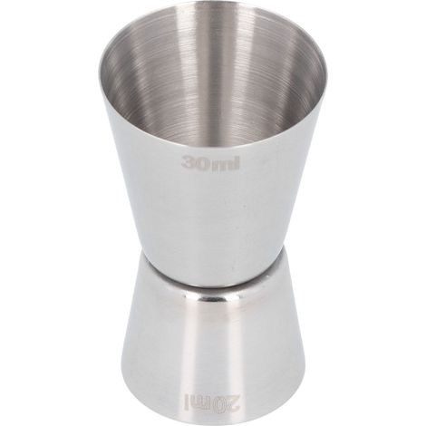Verre doseur cocktail 20/30ml double tête acier inoxydable pour bar (1/5)
