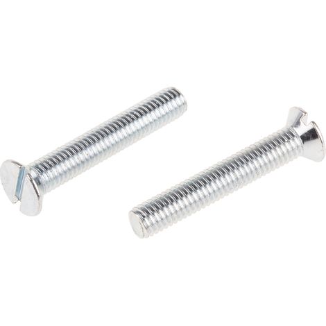 Vis à métaux RS PRO M5 à tête Fraisée fendue en Acier, 30mm ( Prix pour Sachet de 100 )
