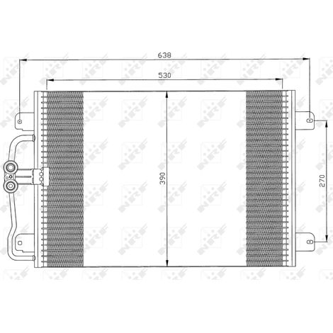 Condenseur, climatisation NRF 35832 RENAULT 7700425843 7700432392 8200065567