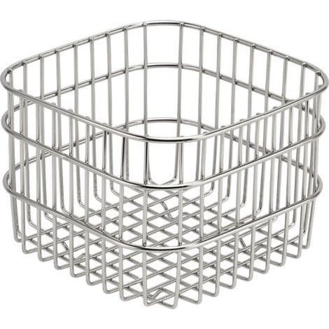 Fruit Basket 304 Stainless Steel Storage Basket Kitchen Counter Fruit Vegetable Organizer Drainer Large (1/5)