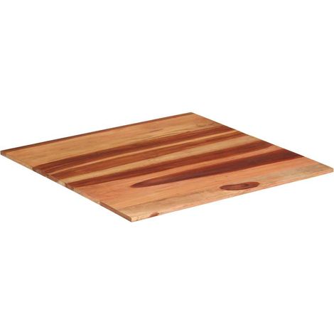 Dessus de table,Plateau de table,Dessus de bureau bois massif d'acacia 15-16 mm 80x80 cm CFW70600 (1/5)