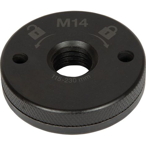 M 14 Écrou à serrage rapide pour meuleuse d'angle avec raccord M 14, pour disques de séparation avec système de verrouillage (1/2)