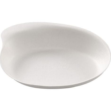 EKO Mini Side - Mini Assiette blanche en canne à sucre 8,5 x 11,5 cm - 1000 unités - Betik