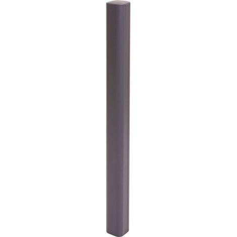 HHG – Poteau pour clôture en aluminium 98cm – Système enfichable – Couleur gris – Pour brise-vue WPC – Montage rapide et adaptable (1/5)