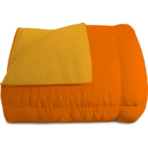 Trapunta Invernale Singola Doubleface 300gr Arancio/Giallo (1/5)