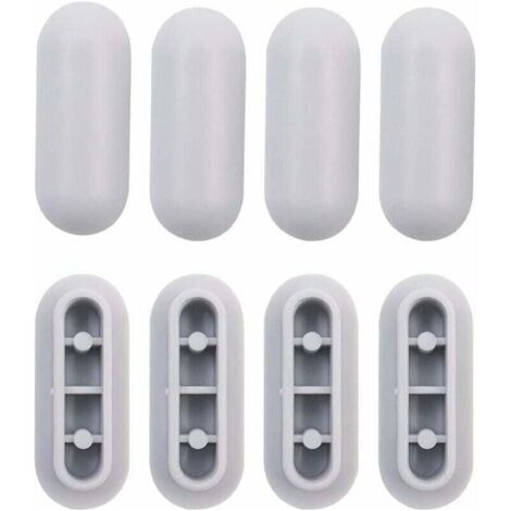 4 Pieces Universal Buffer for Universal Toilet Seat Shocks, XU, Toilet Seat Buffer Kit Plastic Toilet Bumper Replacement - (1/4)