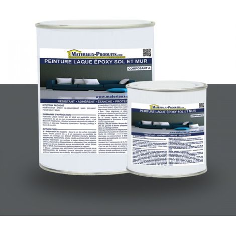 Peinture laque Epoxy Sol et Mur - 1 Kg Gris ardoise - MATPRO (1/5)