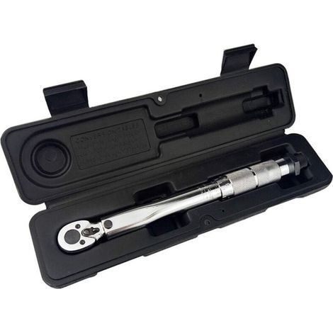Wrenches 1/4 de pouce à usages multiples Torque Clé réglable 5-25Nm main Spanner cliquet Outils de réparation Clé dynamométrique Réparation Outils (1/5)