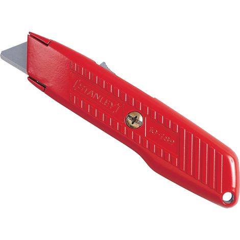 Stanley Messer 99E Safety Knife with 155mm High-Performance Blade and Automatic Blade Extension
