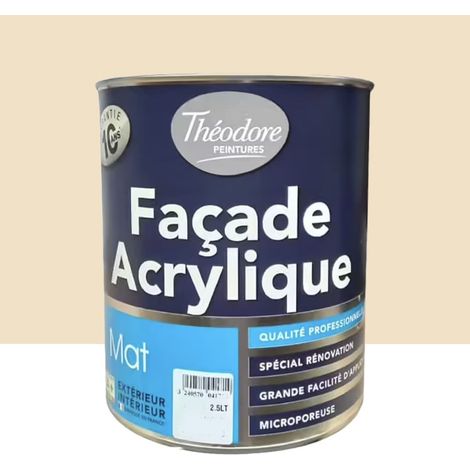 Peinture façade acrylique Théodore Ton pierre 2,5 L (1/2)