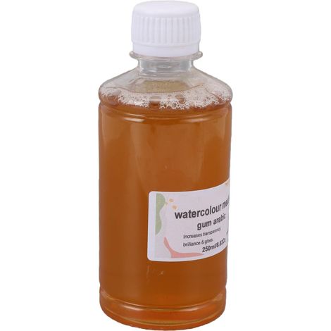 Gomme Arabe Liquide 250 Ml - Additifs de Peinture pour Aquarelle - Améliore la Transparence, Séchage Lent, Améliore le Débit, Dilution Polyvalente, Portable pour les Croquis en Extérieur (1/5)
