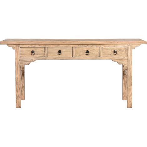 Consola Olmo Macizo 178X38X85 4 Caj Natural (1/5)