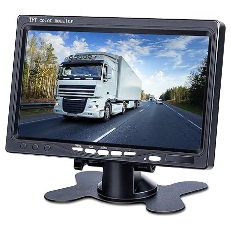 Moniteur couleur TFT LCD 7 pouces avec télécommande pour voiture, camping-car et maison (1/5)