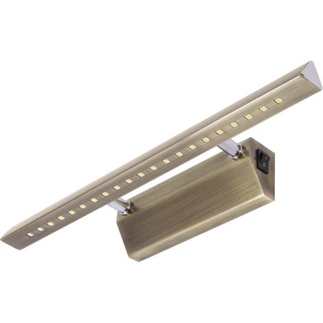 Lampada da parete per quadri RITON LED 4W 3900K IP20 in rame antico (1/2)