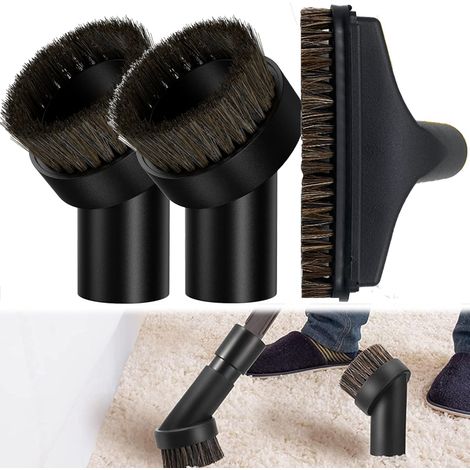 3-teiliges Naturbürsten-Set für Staubsauger, 32-mm-Staubsauger-Zubehörset, Staubsaugerzubehör, Staubsauger-Bürstenwerkzeugset, Staubsaugerdüsenset, für Sofas/Autos (1/5)