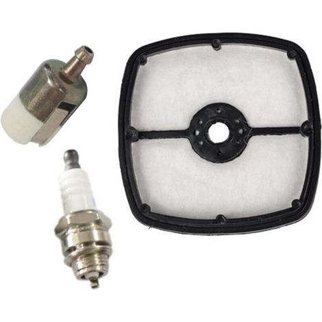 Filtro de aire 13031054130 con filtro de combustible y bujía para desbrozadoras Echo GT200 GT225 GT201 PB200 HC150 SRM210 ES210 ES211, kit de mantenimiento completo para herramientas de jardinería. (1/4)