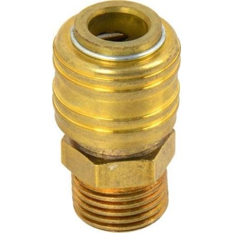 Geko Pneumatische Schnellkupplung 1/2’’ aus galvanisiertem Stahl (1/3)