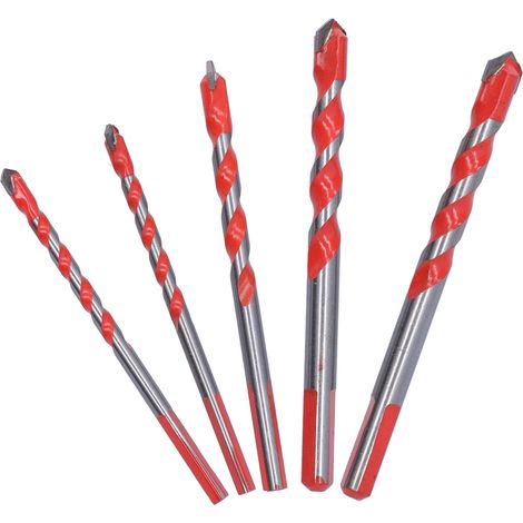 5 pièces Forets Carbure Multifonction pour Céramique, Béton et Briques (1/5)
