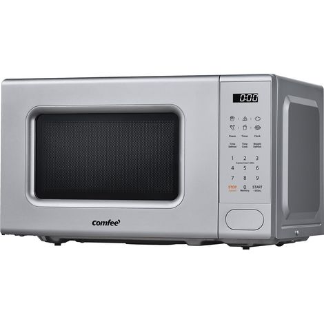 COMFEE' Forno a Microonde Digitale, 700W, 20L, 6 Menù Preimpostati, Express Cook, 11 Livelli di Potenza, Scongelamento, Funzione di Memorizzazione - Grigio - CM-E202CC(GR) (1/4)
