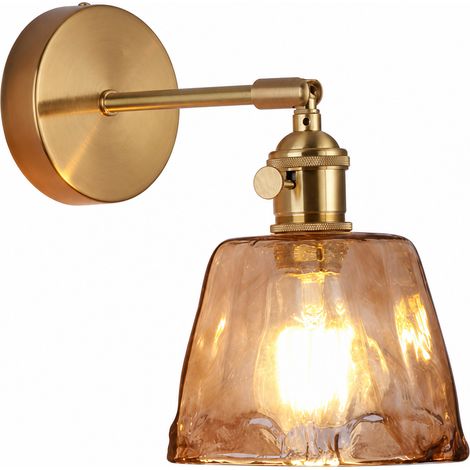 Aplique de Pared de Vidrio LED F sin Bombilla para Dormitorio (1/5)