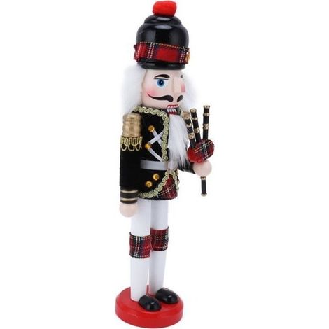 Figurine Casse-Noisette - Modèle Soldat - En Bois - Artisanat de Noël - Décoration Unique (1/4)