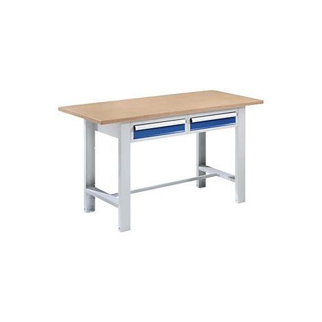 Banco de trabajo en sistema modular anchura de tablero 1500 mm