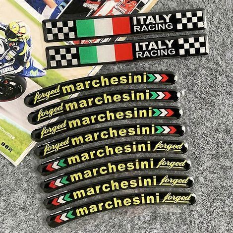 OEM-3D-Gel-Reflexstreifen für Motorradfelgen, passend für 16-, 17-, 18- und 21-Zoll-Räder von Marchesini, Suzuki und Ducati (1/5)