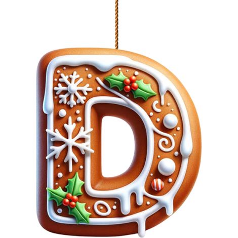 Lettre Acrylique - Décoration Arbre De Noël - Lettre Personnalisable - 10 cm - Lettre D (1/5)