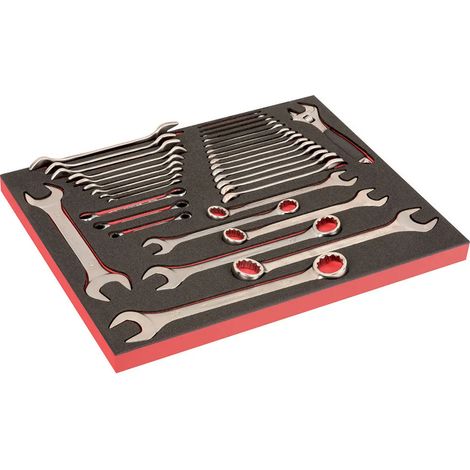 Set di attrezzi Bahco fit&go 3/3 34 pezzi inserto in schiuma resistente UV (1/2)