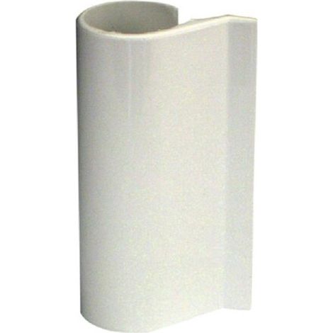 Ferco – Cache-fiche uni-jet blanc RAL 9016 – Largeur 14,25 mm – Composite résistant aux UV – 9477950107