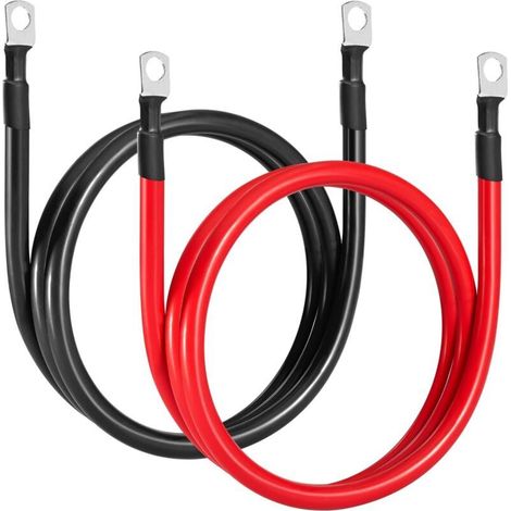35 mm² Autobatteriekabel. 2 AWG, 100 cm Batteriekabel. Sauerstofffreier Kupferdraht. Maximalstrom 150 A. Nennspannung 450 V. 35 mm² Elektrokabel für 12-V- und 24-V-Autobatterien. (1/5)