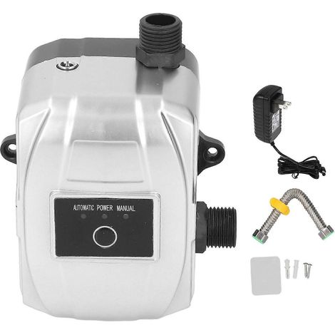 Surpresseur d'eau 180 W, manuel/automatique, 24 V, hauteur de refoulement 25 m, débit 35 L/min, portable, silencieux, à recirculation pour douche DN15 (1/5)
