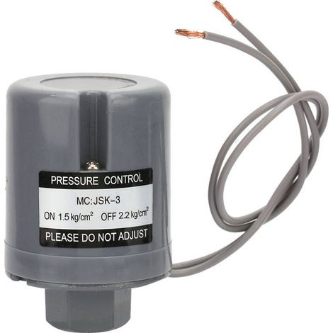 Contrôleur de pression de pompe à eau automatique 220 V, filetage femelle G3/8" (1,5-2,2 kgf/cm²)