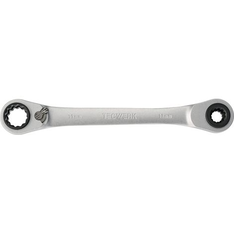 Llave  de  carraca  multifunción  4en1  10/13/17/19mm  12  CT.L.220mm  Z.72  TECWERK (1/3)