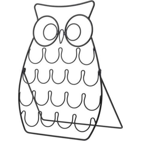 Creamer Holder Coffee Pods Container Coffee Cup Rack Storage Coffee Creamer Holder Coffee Pods Organizer Iron Storage Rack Swivel Stand Owl (1/5)