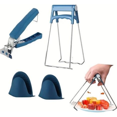 Clip antiscottatura, clip per ciotole in acciaio inox, clip da cucina e clip antiscottatura per piatti - Crezuo