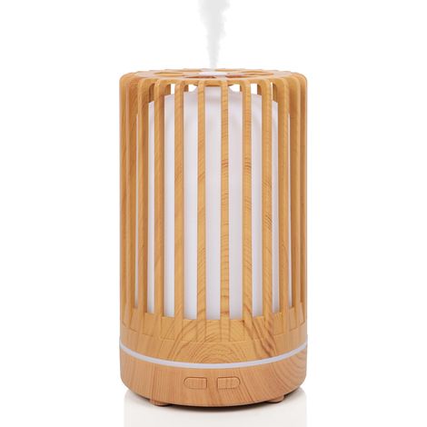 Diffuseur d'huiles essentielles 200ml, 7 couleurs LED, humidificateur d'arômes avec arrêt automatique, pour salon, chambre, yoga, massage