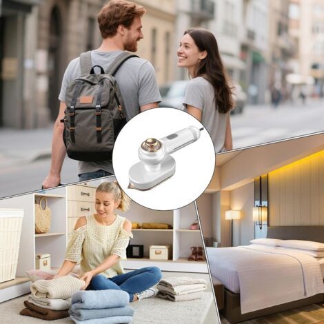 Plancha de vapor portátil CCYKXA - Mini plancha de vapor, vaporizador de ropa compacto para viajes, hogar y para llevar, para ropa, camisas y telas. (1/4)